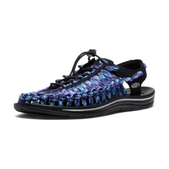 Sale Men's UNEEK Flat Cord Sneaker x Bamboo Shoots | Black/Tillandsia Purple Homme Sandales