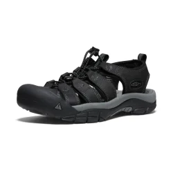 Flash Sale Newport Leather Pour Homme  |  Black/Steel Grey Homme Sandales