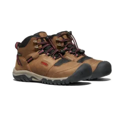 Sale Ridge Flex Waterproof Boot Pour Jeunes  |  Bison/Red Carpet Enfant Bottes