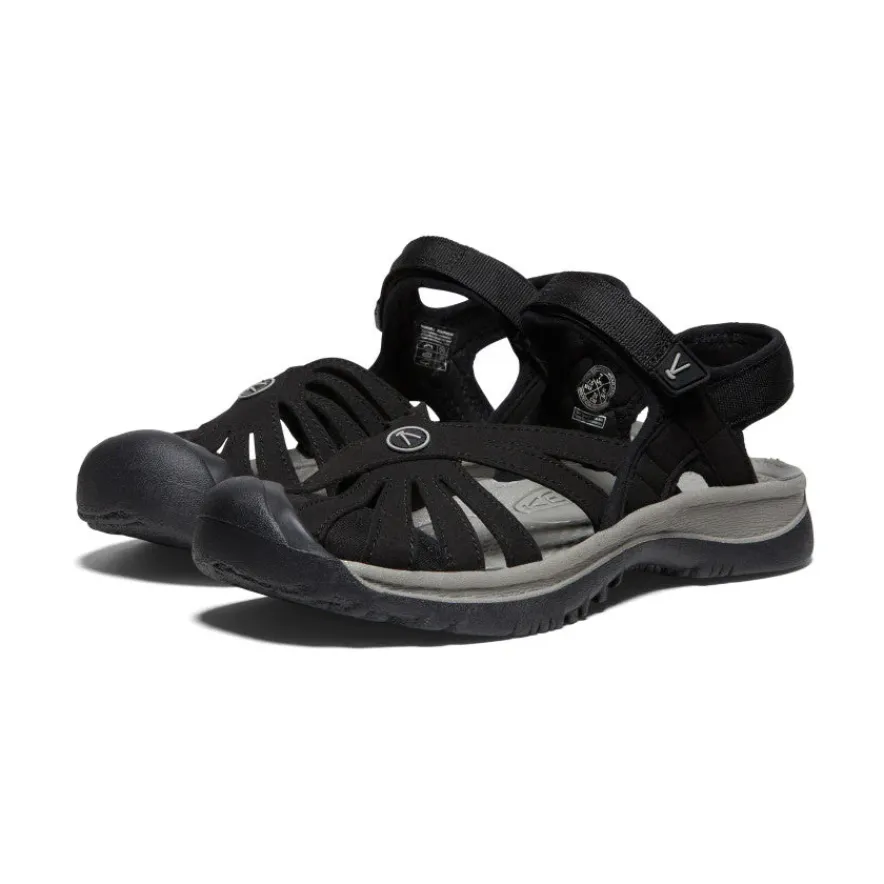 Outlet Rose Sandal Pour Femme | Black/Neutral Gray Femme Sandales