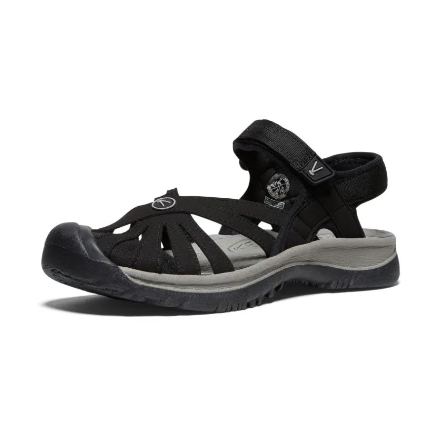 Outlet Rose Sandal Pour Femme | Black/Neutral Gray Femme Sandales