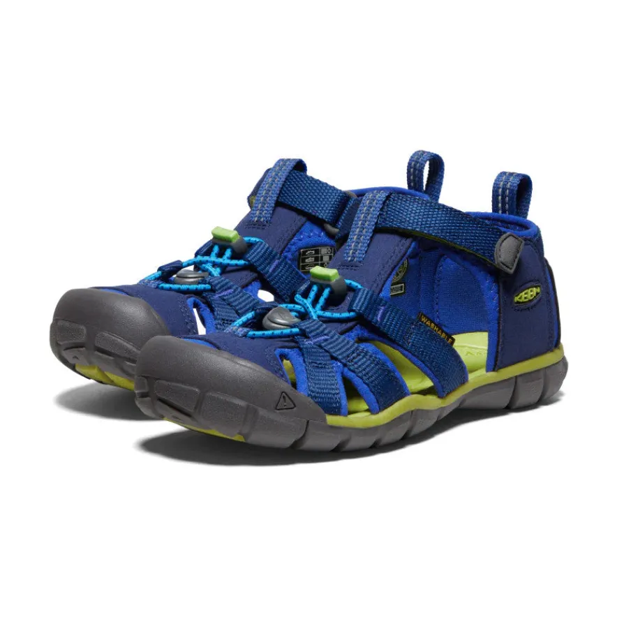 Clearance Seacamp II CNX Pour Jeunes | Blue Depths/Chartreuse Enfant Sandales