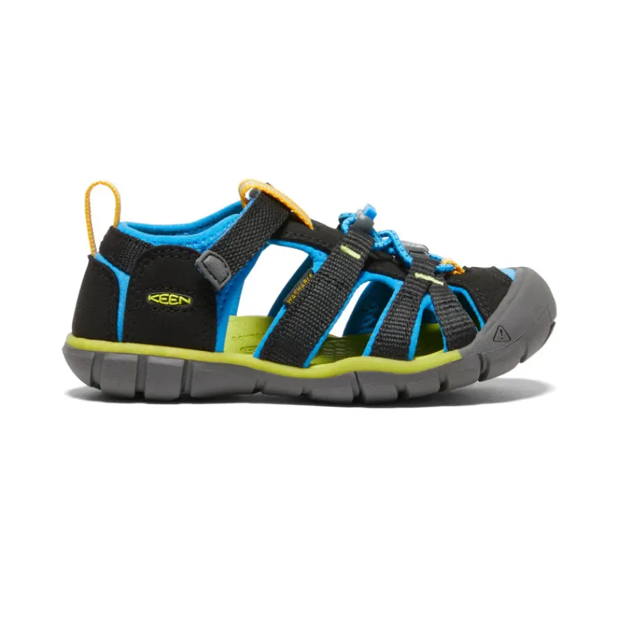 Fashion Seacamp II CNX Pour Petit Enfants | Black/Brilliant Blue Enfant Sandales