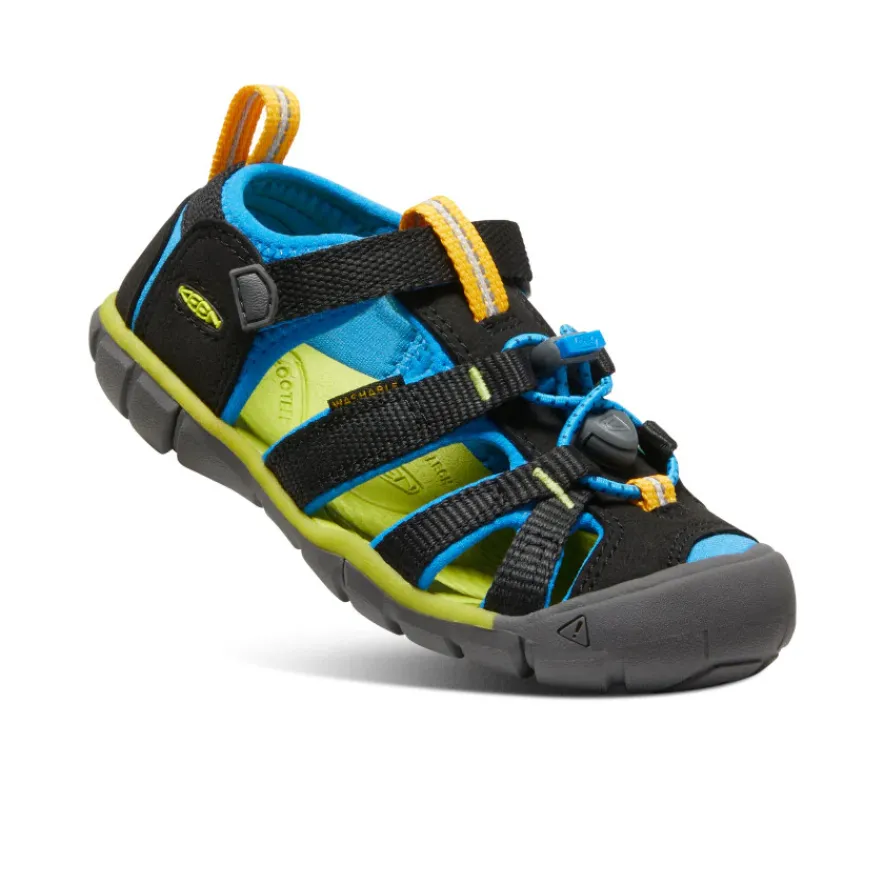 Fashion Seacamp II CNX Pour Petit Enfants | Black/Brilliant Blue Enfant Sandales