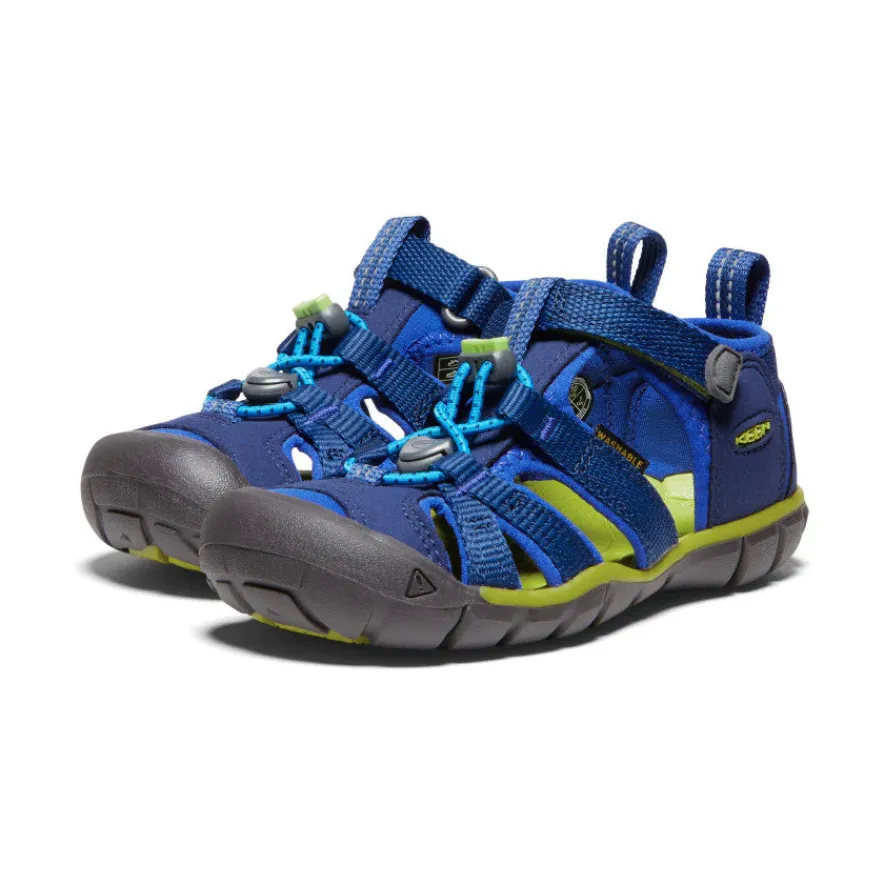 Fashion Seacamp II CNX Pour Petit Efants | Blue Depths/Chartreuse Enfant Sandales
