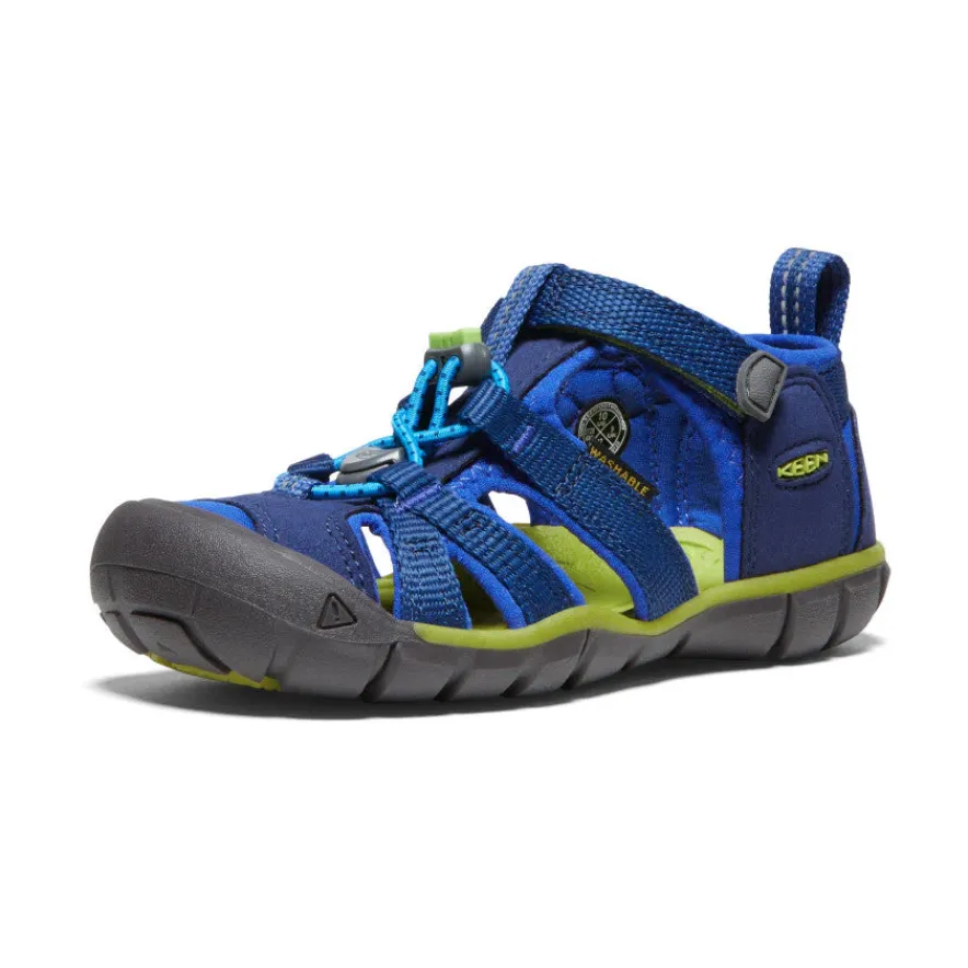 Fashion Seacamp II CNX Pour Petit Efants | Blue Depths/Chartreuse Enfant Sandales