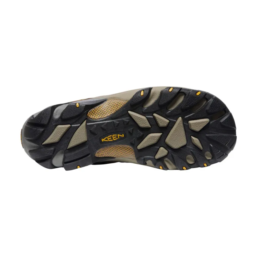 Store Targhee II Waterproof Wide Pour Homme | Cascade Brown/Golden Yellow Homme Large|Imperméable À L'eau