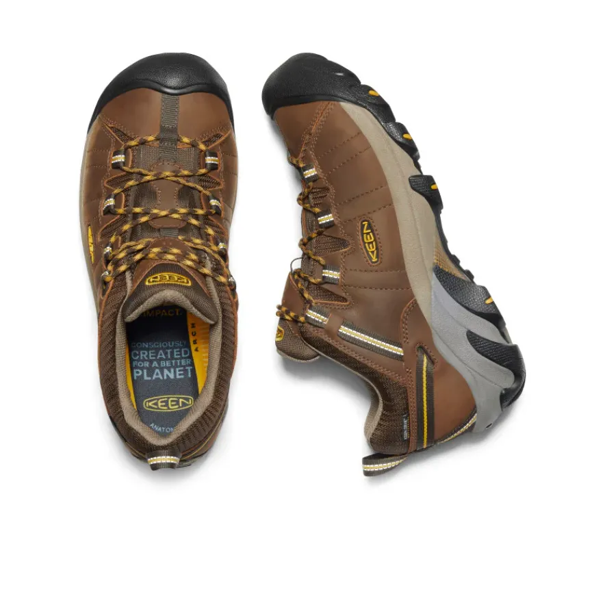 Store Targhee II Waterproof Wide Pour Homme | Cascade Brown/Golden Yellow Homme Large|Imperméable À L'eau