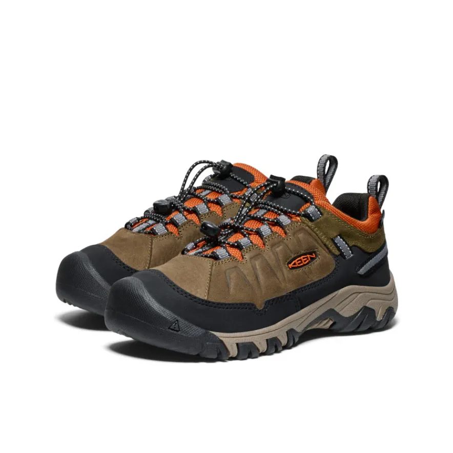 Fashion Targhee IV Waterproof Hiking Shoe Pour Jeunes | Dark Olive/Gold Flame Enfant Chaussures