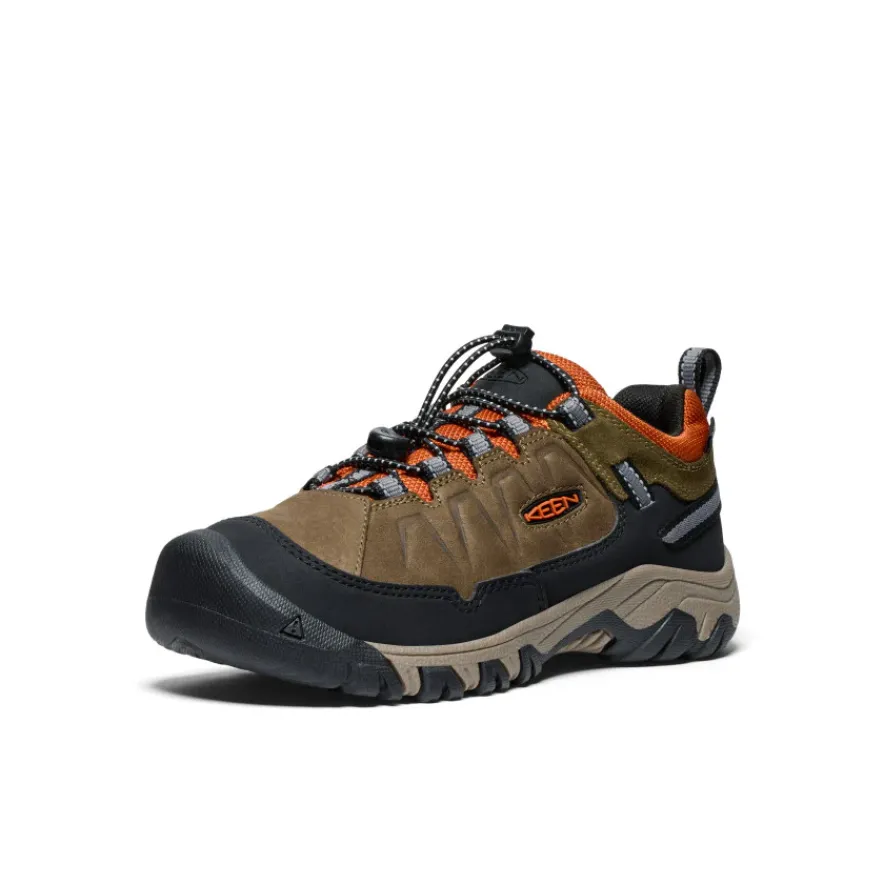 Fashion Targhee IV Waterproof Hiking Shoe Pour Jeunes | Dark Olive/Gold Flame Enfant Chaussures