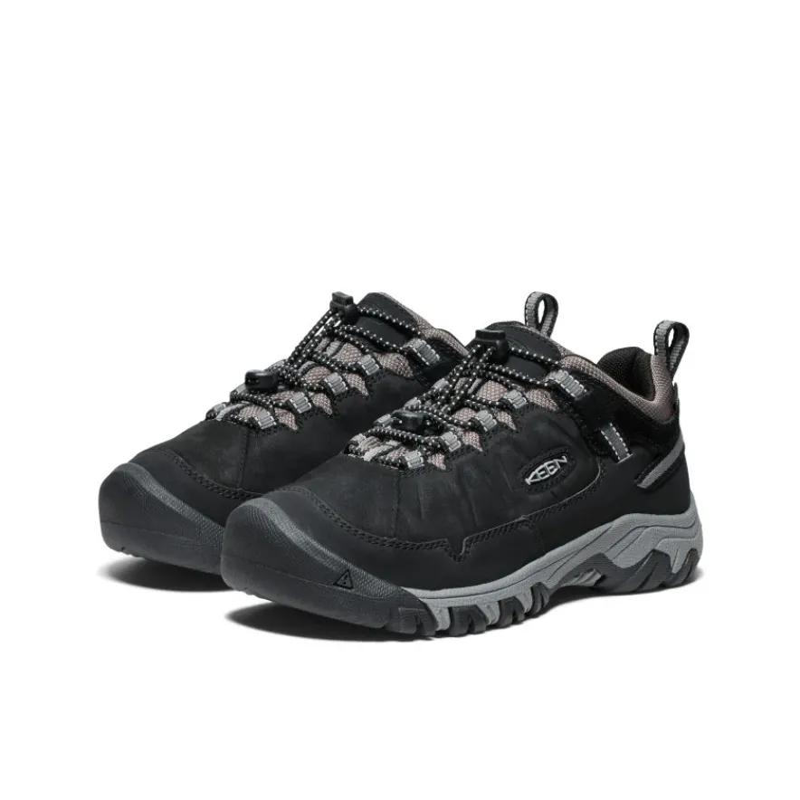 Shop Targhee IV Waterproof Hiking Shoe Pour Jeunes | Black/Steel Grey Enfant Chaussures