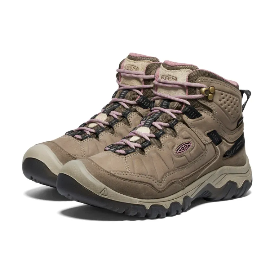 Outlet Targhee IV Wide Waterproof Hiking Boot Pour Femme | Brindle/Nostalgia Rose Femme Large|Imperméable À L'eau