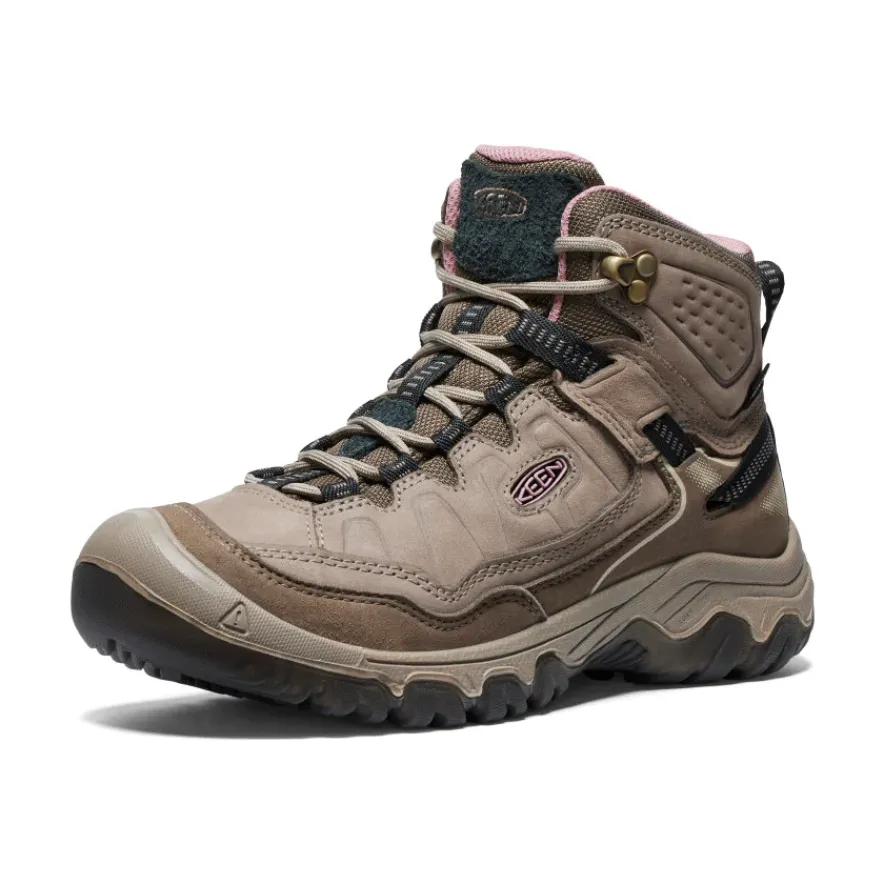 Outlet Targhee IV Wide Waterproof Hiking Boot Pour Femme | Brindle/Nostalgia Rose Femme Large|Imperméable À L'eau