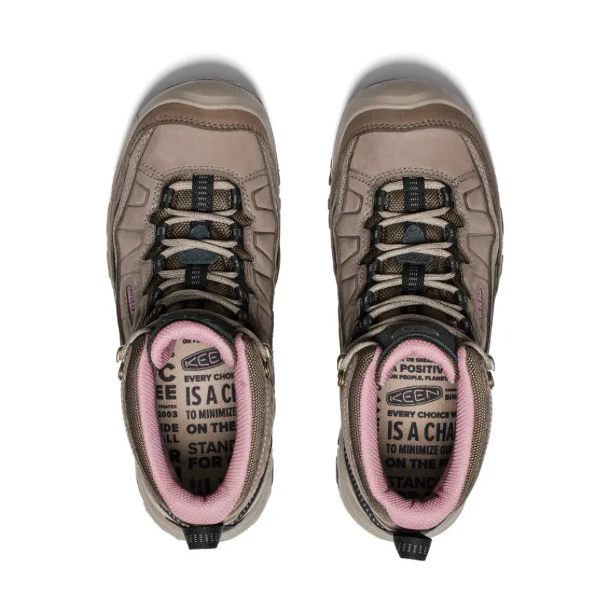 Outlet Targhee IV Wide Waterproof Hiking Boot Pour Femme | Brindle/Nostalgia Rose Femme Large|Imperméable À L'eau