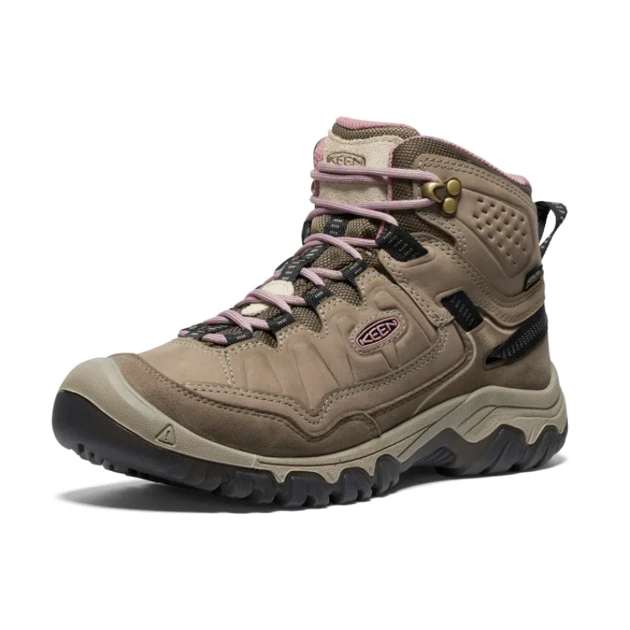 Outlet Targhee IV Wide Waterproof Hiking Boot Pour Femme | Brindle/Nostalgia Rose Femme Large|Imperméable À L'eau