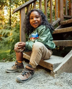 New Targhee Waterproof Boot Pour Enfants | Steel Grey/Porcelain Enfant Bottes