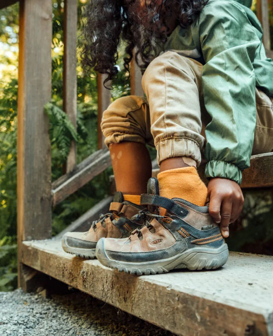New Targhee Waterproof Boot Pour Enfants | Steel Grey/Porcelain Enfant Bottes