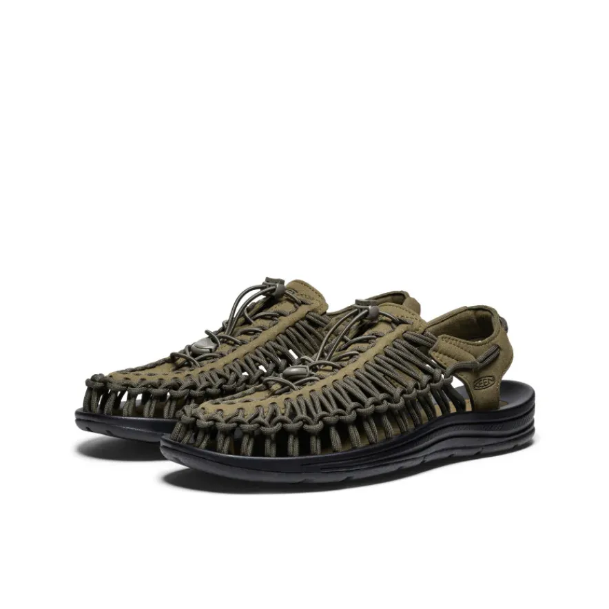 Sale UNEEK Pour Homme | Dark Olive/Black Homme Sandales