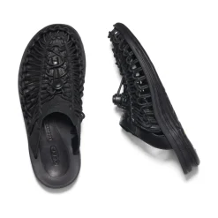 Best UNEEK Premium leather Slide Pour Femme  |  Triple Black/Black Femme Chaussures À Enfiler