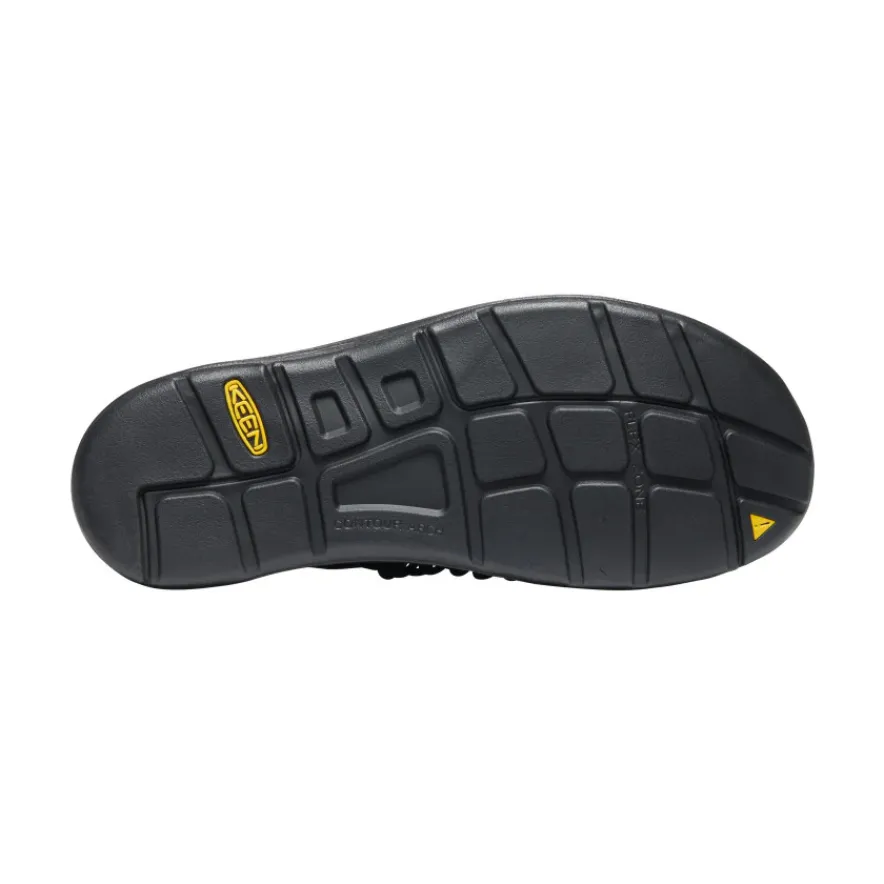 Store UNEEK Premium Leather Slide Pour Homme | Triple Black/Black Homme Chaussures À Enfiler