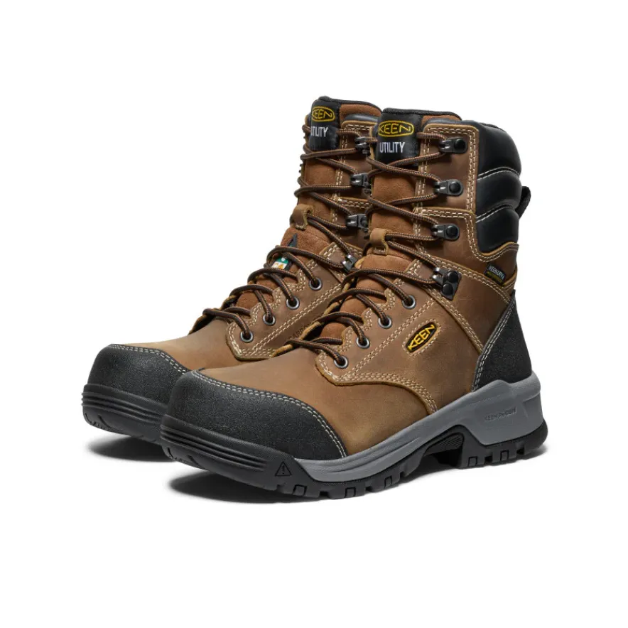 Hot Women's CSA Evanston 8" Waterproof Boot (Carbon-Fiber Toe) | Femme Bottes Et Chaussures De Travail|Imperméable À L'eau