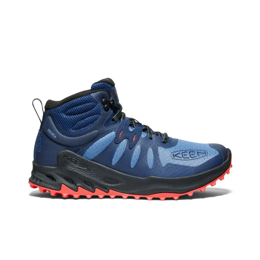 Best Zionic Waterproof Hiking Boot Pour Homme | Coronet Blue/Poppy Red Homme Imperméable À L'eau|Bottes