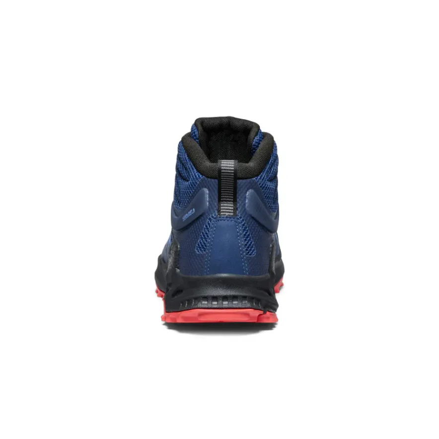 Best Zionic Waterproof Hiking Boot Pour Homme | Coronet Blue/Poppy Red Homme Imperméable À L'eau|Bottes