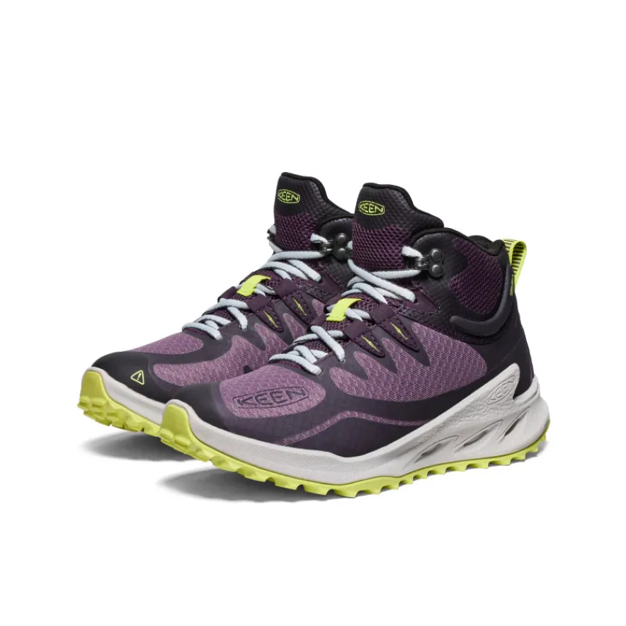 New Zionic Waterproof Hiking Boot Pour Femme | Black Plum/Daiquiri Green Femme Imperméable À L'eau|Bottes